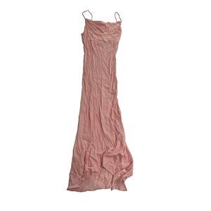 Esquina Babydoll Cowl Neck Dress in Pink